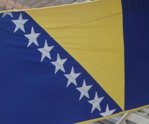 yapboz Bosna ve Hersek bayrağı